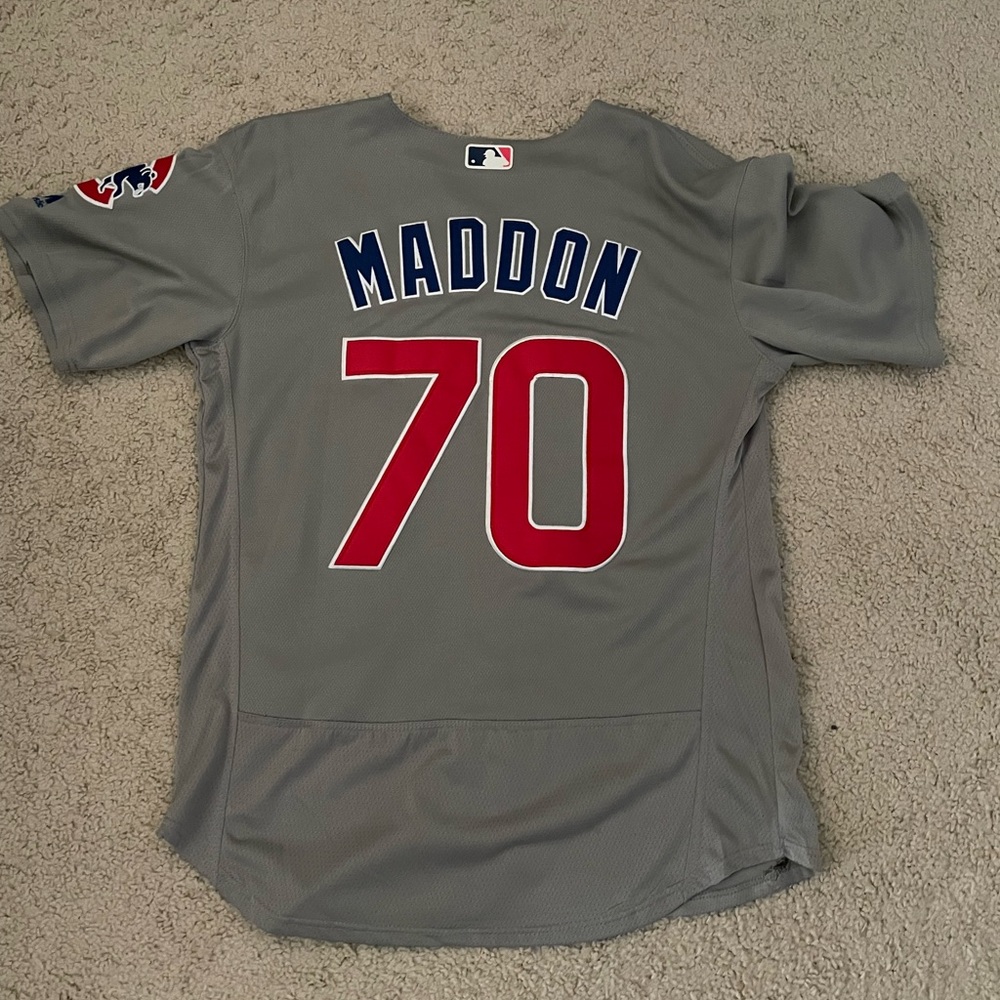 Used Joe Mason stitched Cubs away jersey